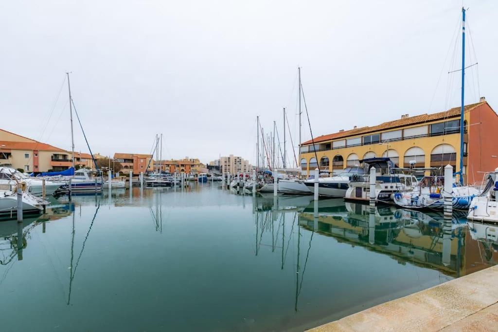 La Perle Du Port * Terrasse * Clim * Mer A 5 Min * Chambre * Carnon-Plage Zewnętrze zdjęcie