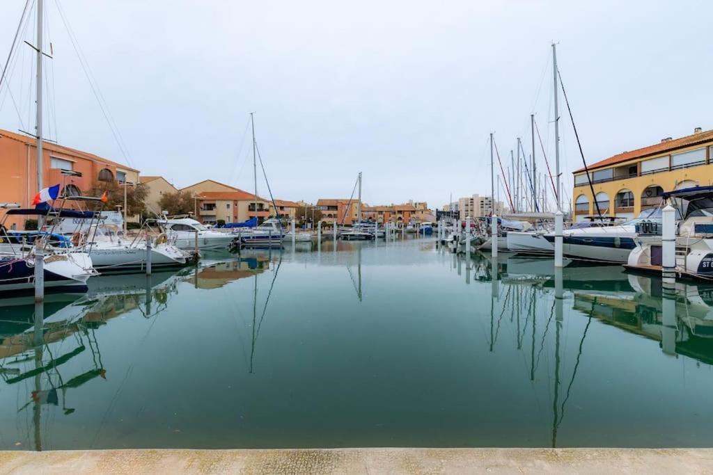 La Perle Du Port * Terrasse * Clim * Mer A 5 Min * Chambre * Carnon-Plage Zewnętrze zdjęcie